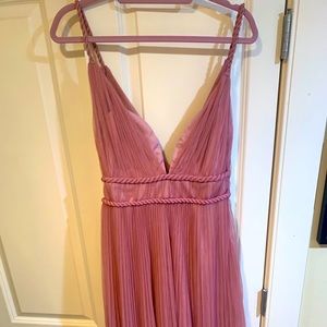 NEW- ASOS Design Tall Pleated tulle midi dress